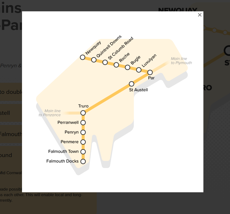 Mid-Cornwall Metro map