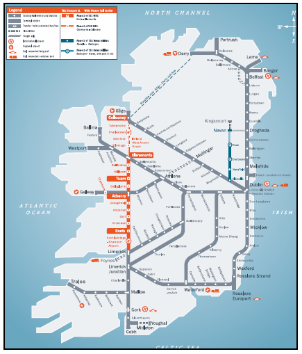 Western Rail Corridor map